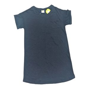 Crazy 8 Girls S 5-6 Black Long Short Sleeve T-shirt w/ Pocket